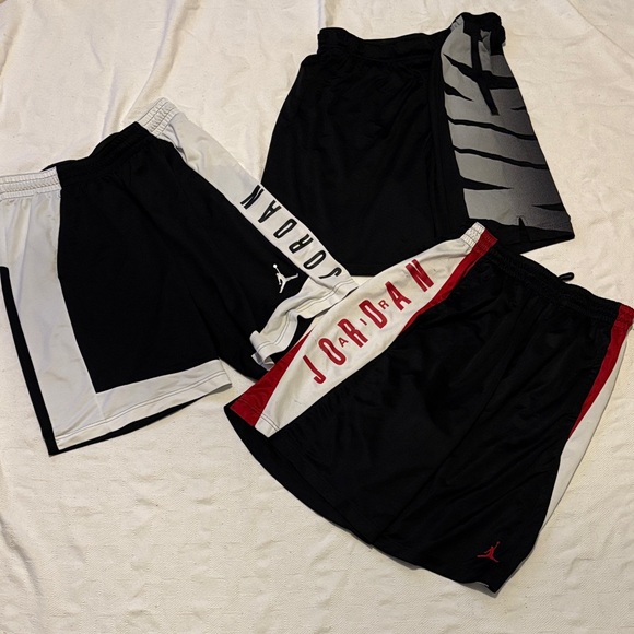 Jordan Other - Jordan and Nike Black, White, and Red Shorts Trio